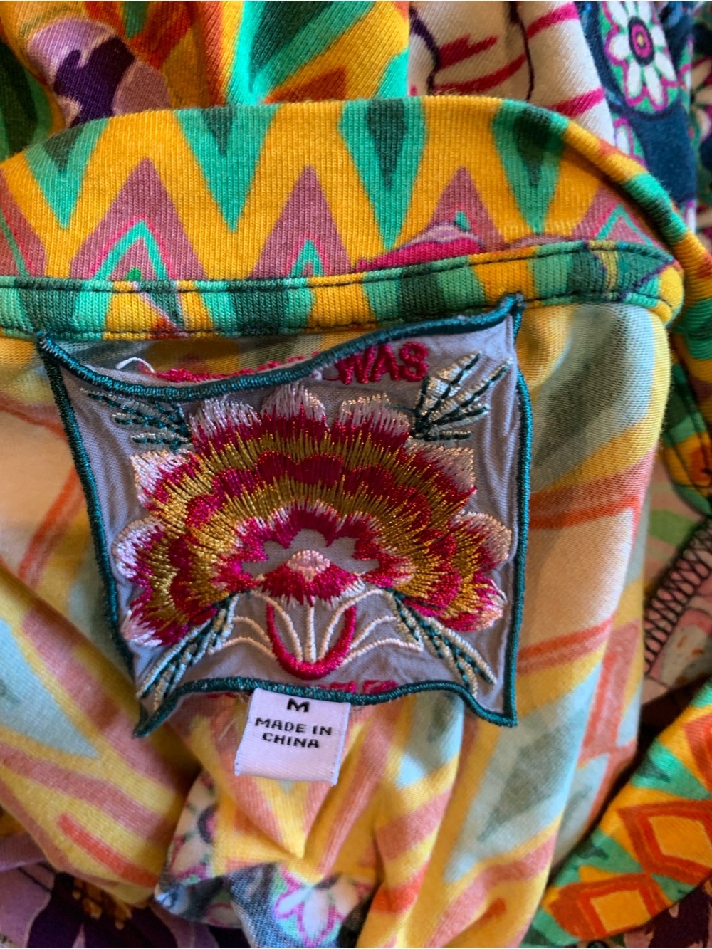 Johnny Was Multicolor Floral Tee - Picture 7 of 7